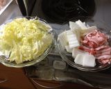 白菜と豚バラの重ね蒸し作り方1写真