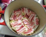 白菜と豚バラの重ね蒸し作り方4写真