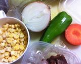 超簡単...丼で...野菜のヘルシー炒飯作り方2写真