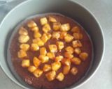 チョコバナナムースのデコレーションケーキ作り方6写真