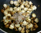 簡単おつまみ☆ベビー帆立のタコわさ炒め作り方4写真