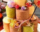 ミニシフォンロールdeクリスマスツリー作り方14写真