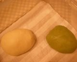 簡単ちぎりパン~抹茶&大納言~作り方3写真