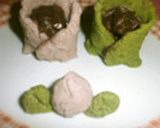 米粉のおから餅で練りきり♫お雛様作り方13写真