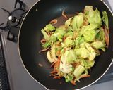 キャベツと桜えびのパスタ作り方5写真
