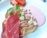 苺と生ハムのクリームパスタ作り方7写真