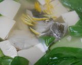 鱈と豆腐とチンゲン菜の3点鍋作り方13写真