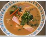 野菜スープDeインスタントラーメン作り方4写真