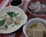 ◆チンゲン菜とチキンのクリーム煮◆作り方7写真