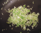 ○。さけとネギとわかめのチャーハン。○作り方3写真