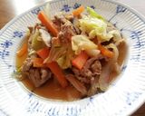 野菜たっぷり！豚肉のしょうが焼き♪作り方6写真