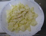 レンジでできるさつま芋とりんごのきんとん作り方1写真