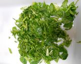 鶏肉と春の七草のチャーハン作り方4写真