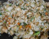 鶏肉と春の七草のチャーハン作り方11写真