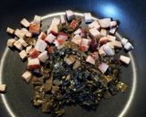 香ばしい、簡単！高菜チャーハン作り方1写真