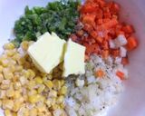 超簡単...丼で...野菜のヘルシー炒飯作り方3写真