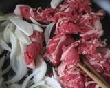残り野菜と牛肉の炒め物作り方1写真