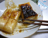 切りもちで磯辺焼き(わさび風味)作り方4写真
