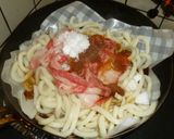 パパのすき焼きうどん作り方4写真