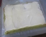 抹茶とホワイトチョコのぐるぐるロール♥作り方18写真