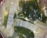 白菜とワカメの中華スープ作り方14写真