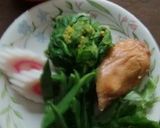 おせちの残りで、グリーンな年明けうどん♪作り方2写真