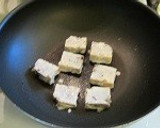 黒豆米粉蒸し物を使ってきんつば風作り方2写真