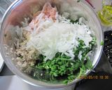 レンコンとニラのハンバーグ生姜あんかけ♪作り方2写真