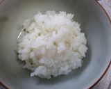 鮭フレ×塩昆布　ホットミルクかけごはん。作り方2写真