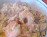 簡単かき揚げ玉子丼作り方3写真