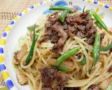 焼き大根と牛肉のパスタ。作り方8写真