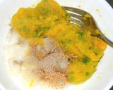 かぼちゃ餅のバター焼き作り方4写真