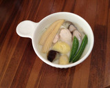缶詰汁ごと煮込むだけ・トムカーガイ？作り方4写真