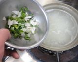 中華餡で食べる七草粥作り方3写真