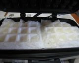 カリふわ♪もっふる＝もち+ワッフル作り方4写真