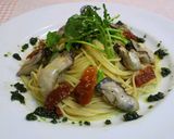 牡蠣のパスタ☆ジェノベーゼソース添え作り方12写真