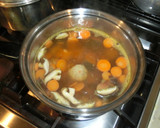 *かぼちゃと鶏団子の卵とじすーぷ*作り方1写真