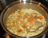 *かぼちゃと鶏団子の卵とじすーぷ*作り方2写真