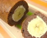 丸ごとバナナのココアロールケーキ♪作り方15写真
