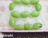 ✿簡単キャラ弁 枝豆de干支巳(ヘビ)✿作り方1写真