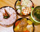 お弁当に◆ダイヤ柄のりんご作り方4写真