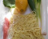 長ねぎ入り・たらこバター焼きそば作り方1写真