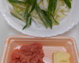 長ねぎ入り・たらこバター焼きそば作り方2写真