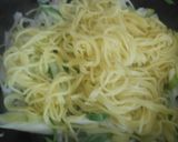 長ねぎ入り・たらこバター焼きそば作り方5写真