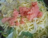 長ねぎ入り・たらこバター焼きそば作り方6写真