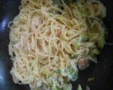 長ねぎ入り・たらこバター焼きそば作り方8写真