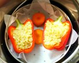 パプリカの鶏肉詰め作り方4写真