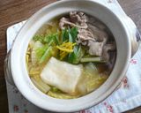 簡単!1人鍋★餅入り柚子胡椒鍋作り方4写真