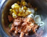 鮭フレ×白葱×コーンのレモン風味トースト作り方2写真