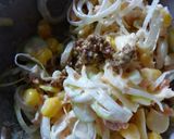 鮭フレ×白葱×コーンのレモン風味トースト作り方4写真